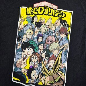 My Hero Academia Character Graphic Tee Shirt Size L Funimation Cotton Unisex